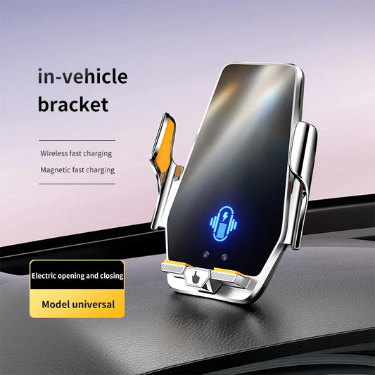 66W Magnetic Car Phone Holder with 15W Wireless Charger & Infrared Sensor