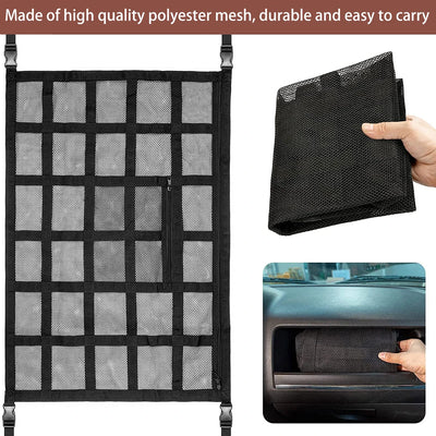 Car Ceiling Cargo Net – Gen 2, Stronger Load-Bearing, Larger Capacity