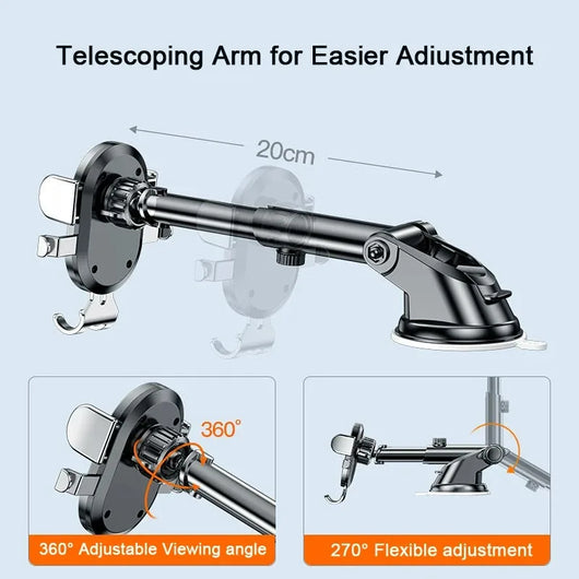 New Generation Gravity Car Phone Holder – Dashboard & Vent Mount