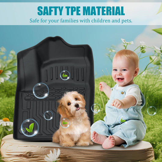 TPE Car Floor Mats For 2021-2024 Nissan Rogue