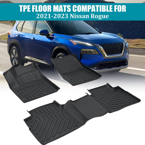 TPE Car Floor Mats For 2021-2024 Nissan Rogue