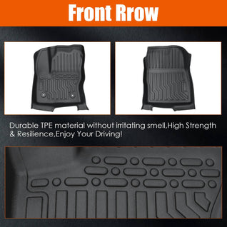 TPE Rubber Car Floor Mats For 2013-2019 Ford Escape & 2013-2018 C-Max