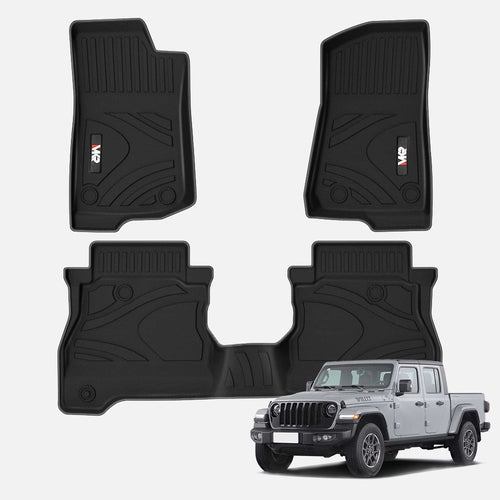 TPE Car Floor Mats & Trunk Mat for Jeep Gladiator 2022+