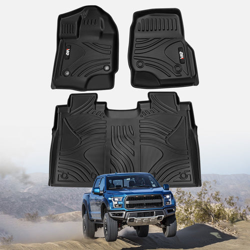TPE Car Floor Mats for Ford F150 2015–2025 (3 PCS)