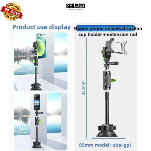 Premium 3-in-1 Universal Car Mount – Dashboard, Air Vent & Windshield Holder for Smartphone, GoPro & Insta360