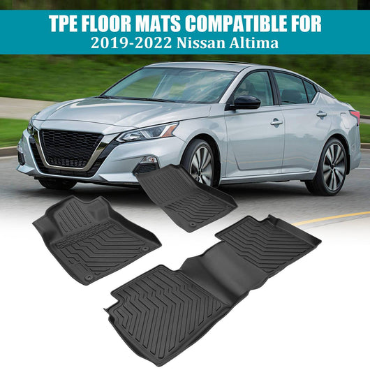 TPE Car Floor Mats For 2019-2024 Nissan Altima