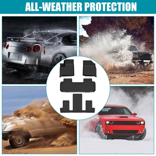 TPE Floor Mats for Chevy Traverse 7-Seat 2018–2024