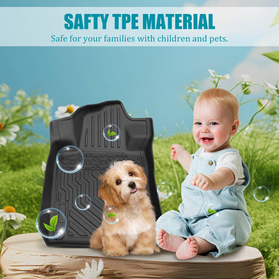 TPE Car Floor Mats For 2019-2024 Nissan Altima