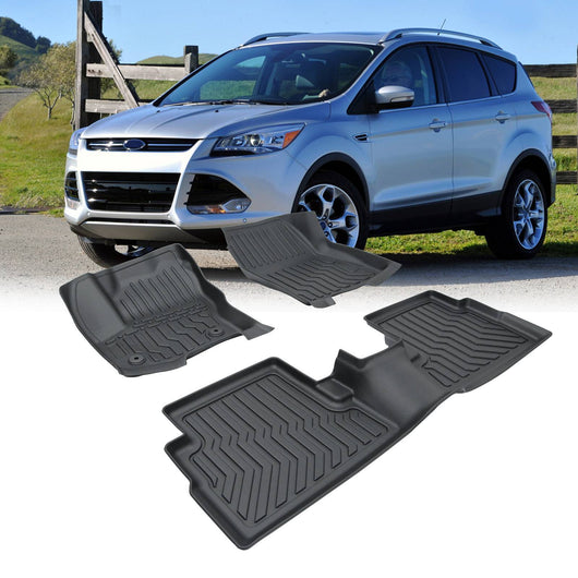 TPE Rubber Car Floor Mats For 2013-2019 Ford Escape & 2013-2018 C-Max