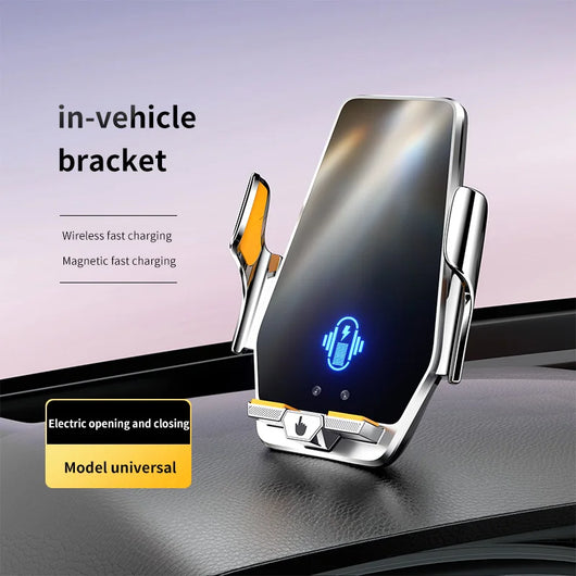 66W Magnetic Car Phone Holder with 15W Wireless Charger & Infrared Sensor