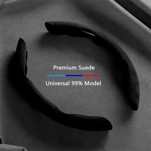 Suede Steering Wheel Cover – 38CM (14.5–15 inch)