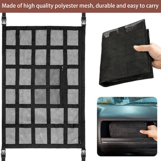 Car Ceiling Cargo Net – Gen 2, Stronger Load-Bearing, Larger Capacity