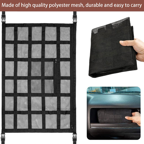 Car Ceiling Cargo Net – Gen 2, Stronger Load-Bearing, Larger Capacity