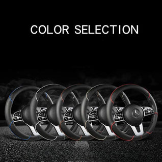 Leather Diamond Steering Wheel Cover – Universal Fit 14.5–15 Inch (37–38cm), All-Season, Anti-Slip Design