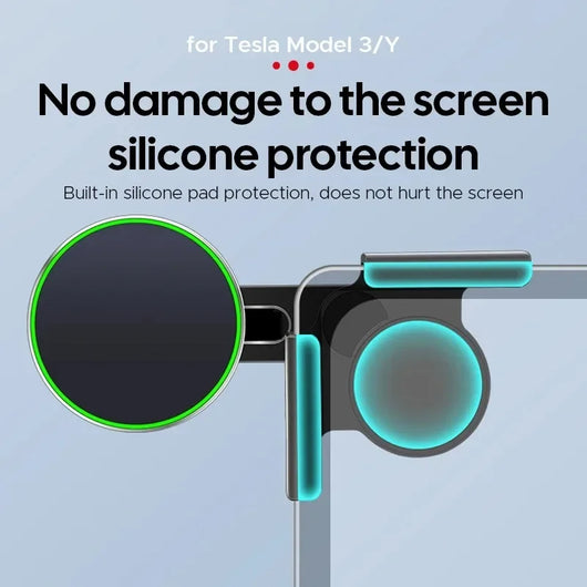 15W Wireless Charging Phone Holder For Tesla Model 3/Y/Highland& BYD Atto 3