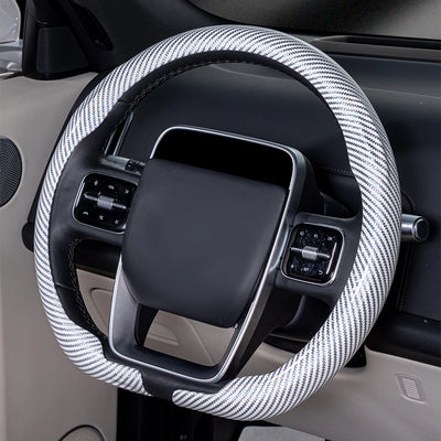 Universal Steering Wheel Cover 36–38cm (14–15 inch) – Non-slip, Breathable, D-shaped & Round Design