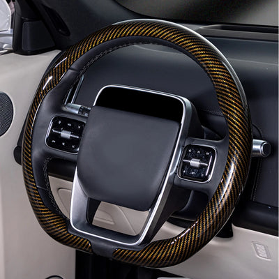 Universal Steering Wheel Cover 36–38cm (14–15 inch) – Non-slip, Breathable, D-shaped & Round Design