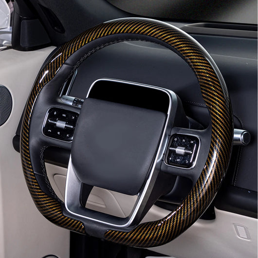 Universal Steering Wheel Cover 36–38cm (14–15 inch) – Non-slip, Breathable, D-shaped & Round Design