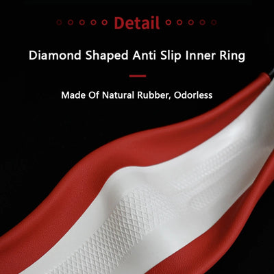 BMW Steering Wheel Cover – Carbon Fiber Leather, Anti-Slip, Universal 38cm (15 Inch), Compatible with 3/5/7 Series, X1, X3, X5, X7, M Models