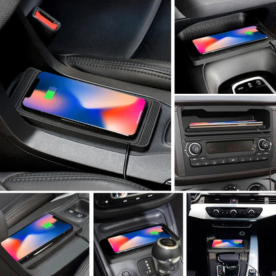 15W Wireless Car Charger Pad – Fast Qi Charging, Non-Slip