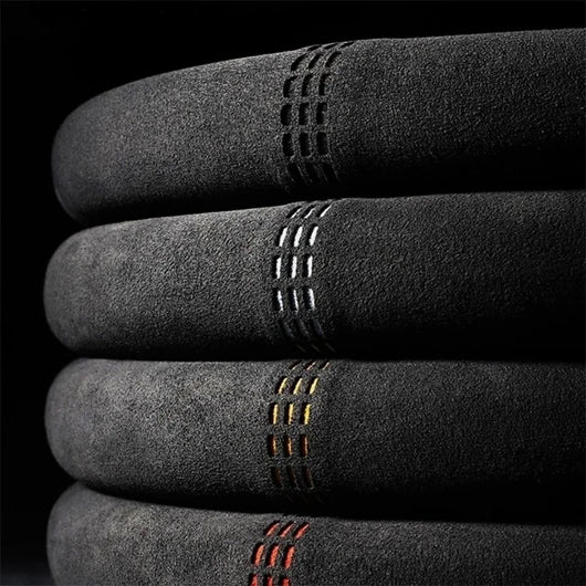 Alcantara Suede Steering Wheel Cover37–38cm (14.5–15 Inch) Ultra-thin Non-slip, Universal Fit