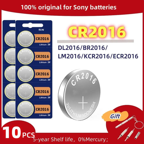 SONY 3V High Capacity Button Cell Battery CR2032, CR2025, CR2016, CR1632