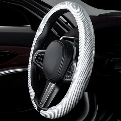 Universal Steering Wheel Cover 36–38cm (14–15 inch) – Non-slip, Breathable, D-shaped & Round Design