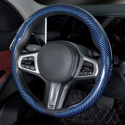 Universal Steering Wheel Cover 36–38cm (14–15 inch) – Non-slip, Breathable, D-shaped & Round Design