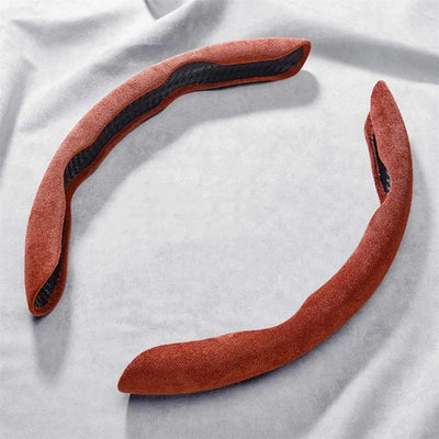 Suede Steering Wheel Cover – 38CM (14.5–15 inch)