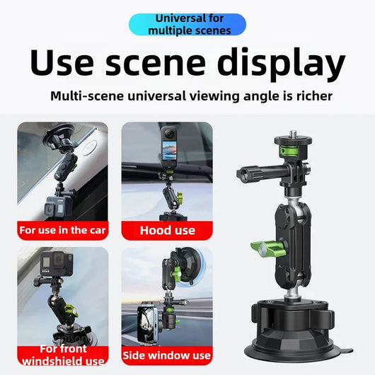 Premium 3-in-1 Universal Car Mount – Dashboard, Air Vent & Windshield Holder for Smartphone, GoPro & Insta360