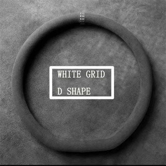 Alcantara Suede Steering Wheel Cover37–38cm (14.5–15 Inch) Ultra-thin Non-slip, Universal Fit