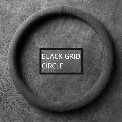 Alcantara Suede Steering Wheel Cover37–38cm (14.5–15 Inch) Ultra-thin Non-slip, Universal Fit