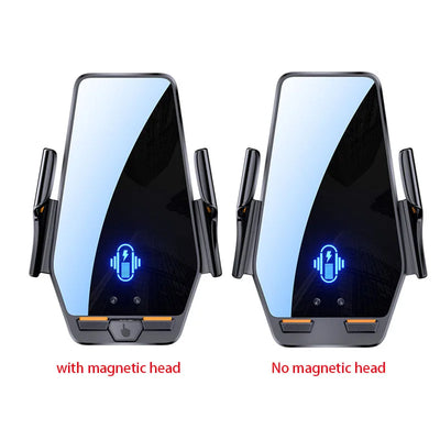 66W Magnetic Car Phone Holder with 15W Wireless Charger & Infrared Sensor