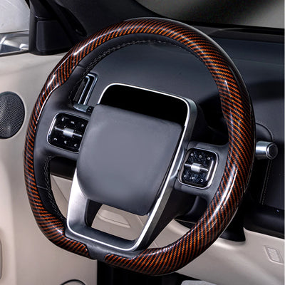 Universal Steering Wheel Cover 36–38cm (14–15 inch) – Non-slip, Breathable, D-shaped & Round Design
