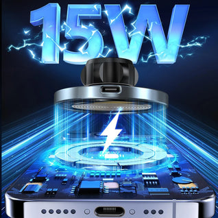 15W Magnetic Car Wireless Phone Charger – Air-Vent Mount (Supports up to 30W Output)