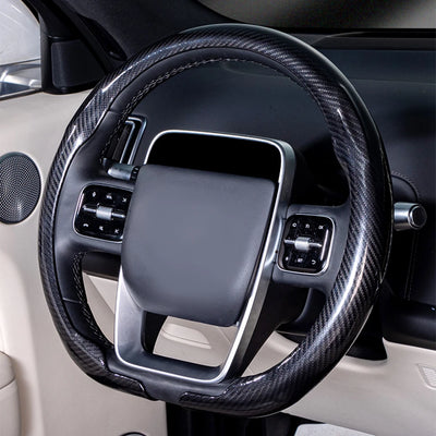 Universal Steering Wheel Cover 36–38cm (14–15 inch) – Non-slip, Breathable, D-shaped & Round Design