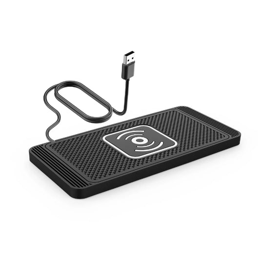 15W Wireless Car Charger Pad – Fast Qi Charging, Non-Slip