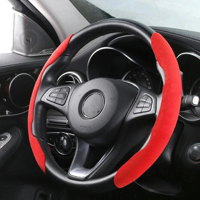 Suede Steering Wheel Cover – 38CM (14.5–15 inch)