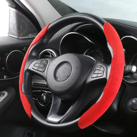 Suede Steering Wheel Cover – 38CM (14.5–15 inch)