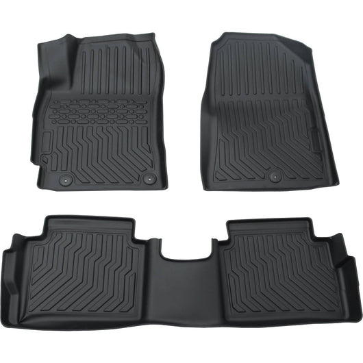 Car Floor Mats For 17-20 Hyundai Elantra No Fit GT All-Weather TPE Rubber Black