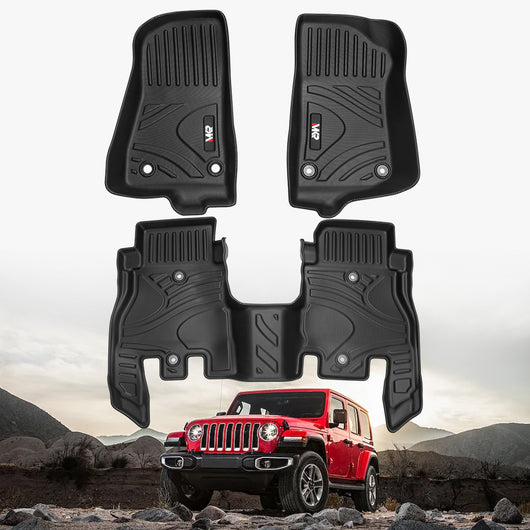 Car Floor Mats For JEEP Wrangler JL 2018 4 Doors Model, Not Fit For Jeep Wrangler JK Or 4XE
